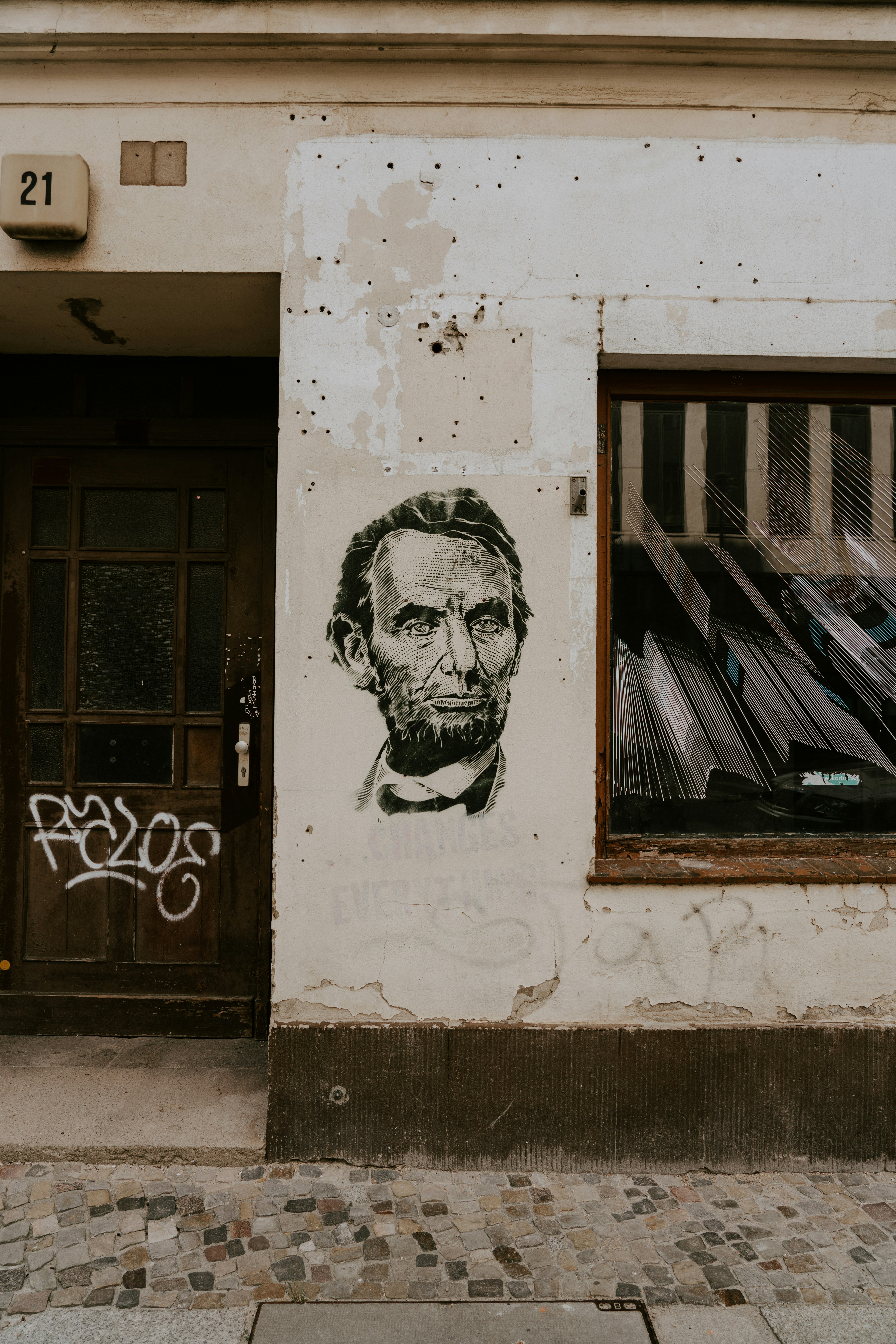 Abraham Lincoln graffiti